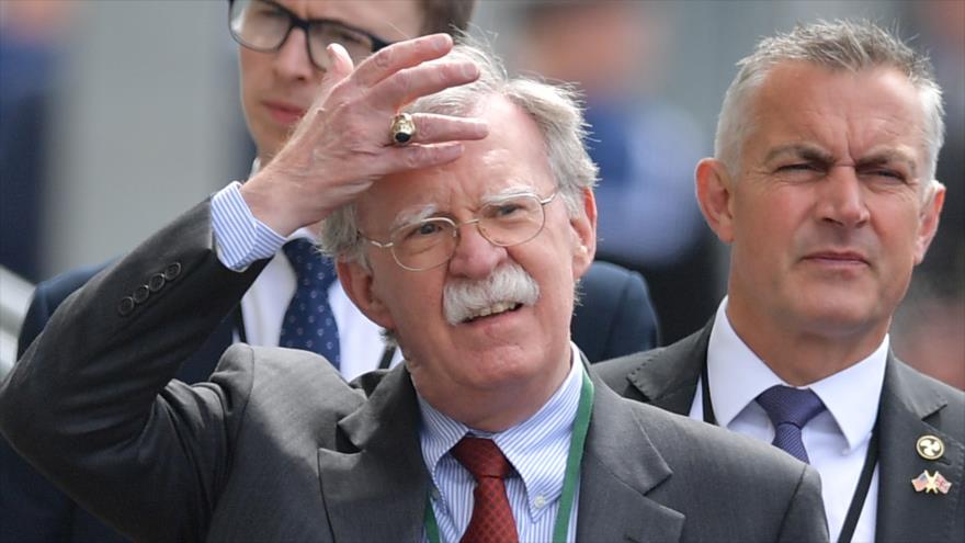 El asesor de Seguridad Nacional de EE.UU., John Bolton, en un evento en Portsmouth, sur de Inglaterra, 5 de junio de 2019. (Foto: AFP)