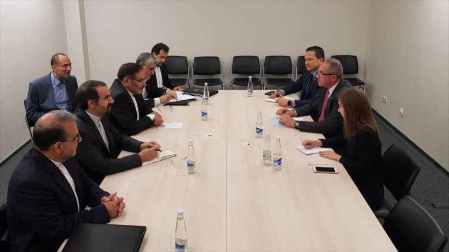 Los representantes iraníes y venezolanos, en el encuentro internacional de altos cargos de seguridad en Ufá (Rusia), 19 de junio de 2019. (Foto: IRNA)