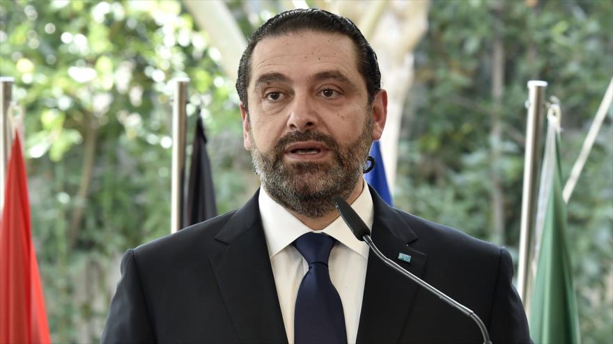 El premier libanés, Saad Hariri, ofrece un discurso en Beirut, la capital, 26 de febrero de 2019. (Foto: AFP)