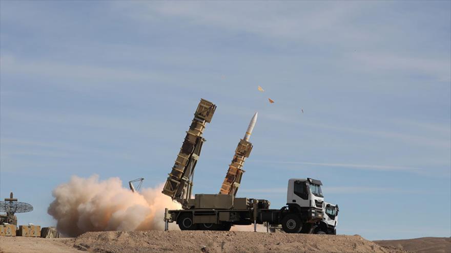El sistema de defensa aérea de fabricación iraní Talash durante un ejercicio militar, 5 de noviembre de 2018. (Foto: AFP)
