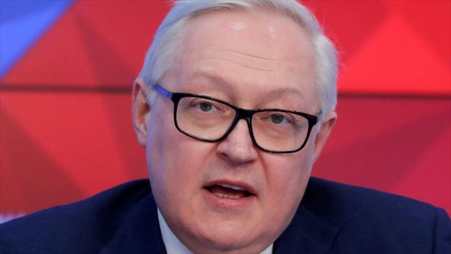 El viceministro ruso de Asuntos Exteriores, Serguéi Riabkov, en una conferencia de prensa en Moscú, 7 de febrero de 2019. (Foto: Reuters)