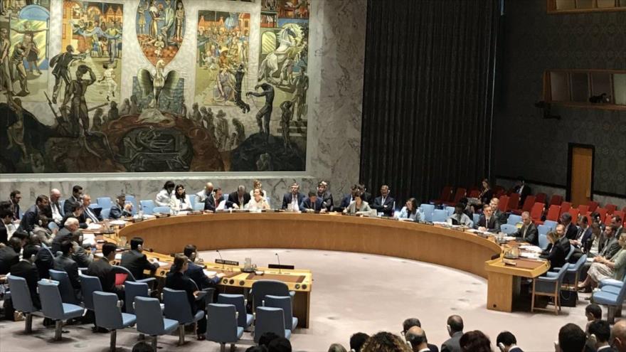 Una sesión del Consejo de Seguridad de las Naciones Unidas (CSNU), en Nueva York, 6 de junio de 2019.