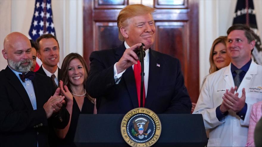 El presidente de EE.UU., Donald Trump, en la Casa Blanca, 24 de junio de 2019. (Foto: AFP)