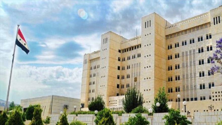 La sede del Ministerio de Asuntos Exteriores de Siria en Damasco, capital.