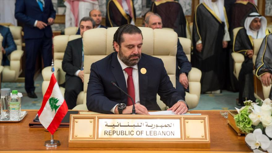 El primer ministro de El Líbano, Saad Hariri, en la ciudad saudí de Meca, 31 de mayo de 2019. (Foto: AFP)