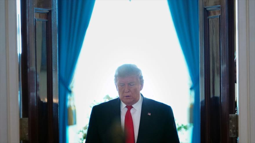 El presidente de EE.UU., Donald Trump, en el Gran Salón de la Casa Blanca en Washington, 24 de junio de 2019. (Foto: AFP)