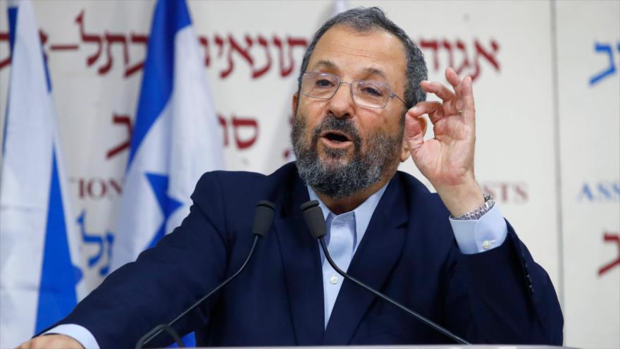 El ex primer ministro israelí Ehud Barak da una rueda de prensa en Tel Aviv, 26 de junio de 2019. (Foto: AFP)