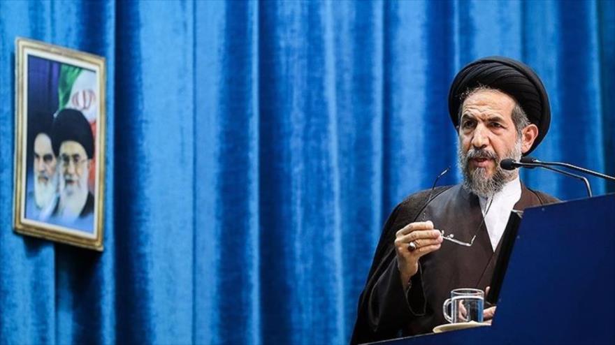 El Imam del rezo colectivo del viernes de Teherán, el hoyatolislam Mohamad Hasan Abu Torabi, 28 de junio de 2019. (Foto: Tasnim)