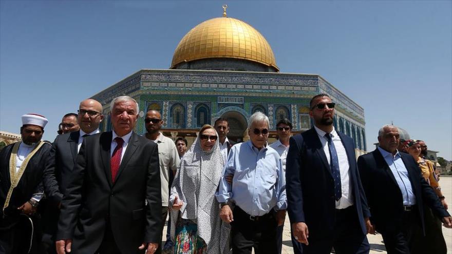 Israel detiene a ministro palestino por visita de Piñera a Al-Aqsa