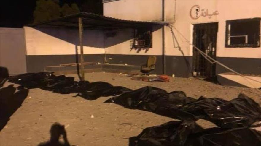 Muertos en el ataque a Trípoli, capital de Libia, de las fuerzas leales al mariscal Jalifa Haftar, 3 de julio de 2019.
