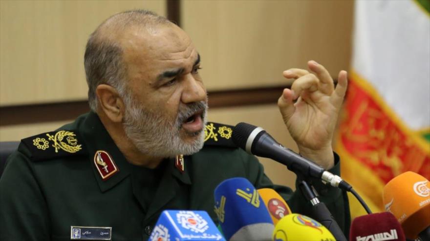 El comandante en jefe del Cuerpo de Guardianes de la Revolución Islámica (CGRI) de Irán, el general de división Hosein Salami.