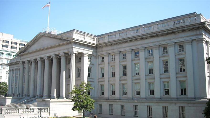La sede del Departamento del Tesoro de Estados Unidos en Washington, capital.