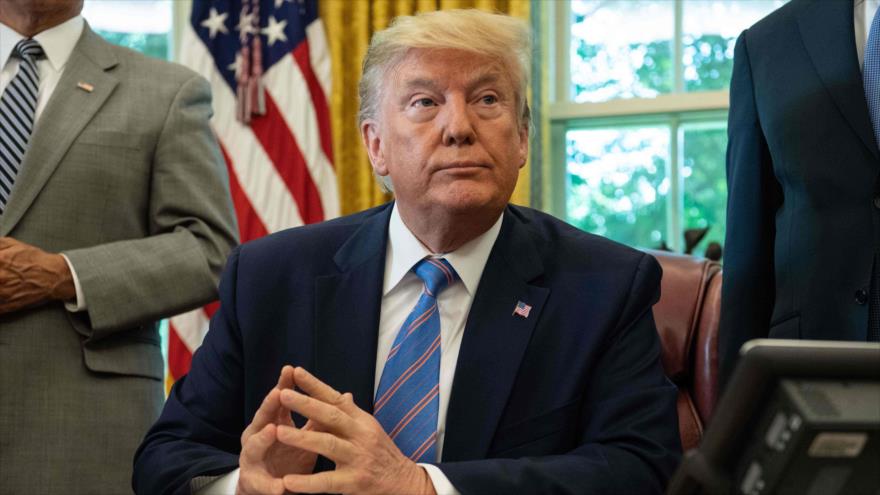 El presidente de EE.UU., Donald Trump, da una rueda de prensa en la Casa Blanca, Washington DC, 1 de julio de 2019. (Foto: AFP)