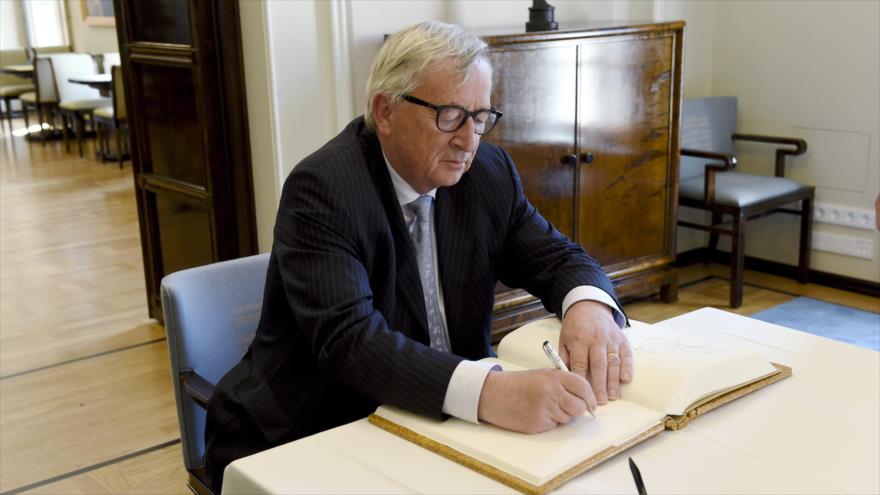 El presidente saliente de la Comisión Europea, Jean-Claude Juncker, en Helsinki, 5 de julio de 2019. (Foto: AFP) 