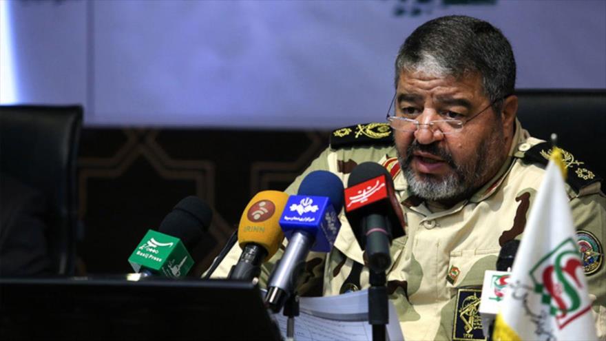 El jefe de la Organización de Defensa Pasiva de Irán, el general de brigada Qolamreza Yalali.