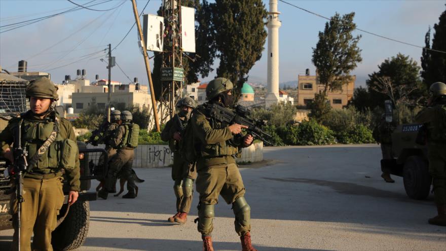 Las fuerzas israelíes patrullan en el norte de la ocupada Cisjordania, 18 de marzo de 2019. (Foto: AFP)