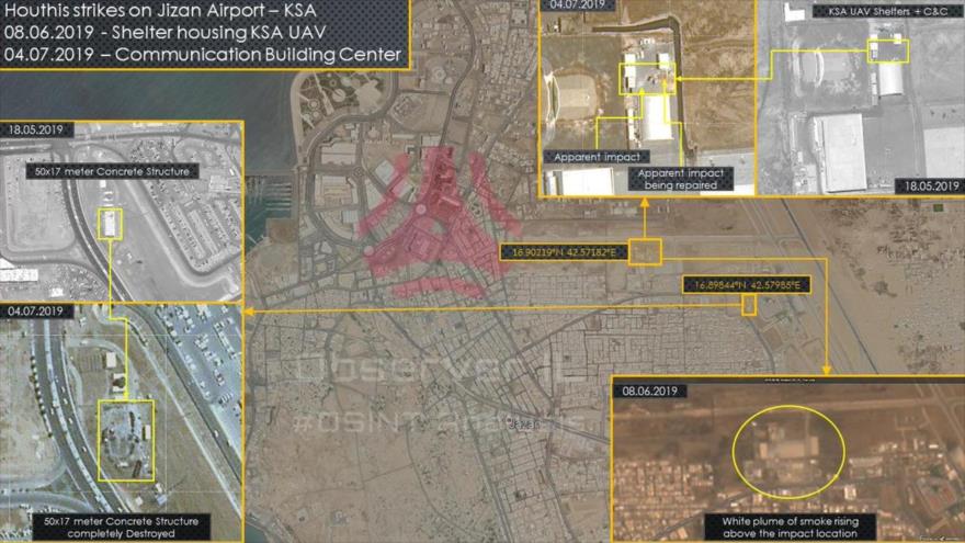 Fotos confirman daños en aeropuerto saudí por ataques de Yemen | HISPANTV
