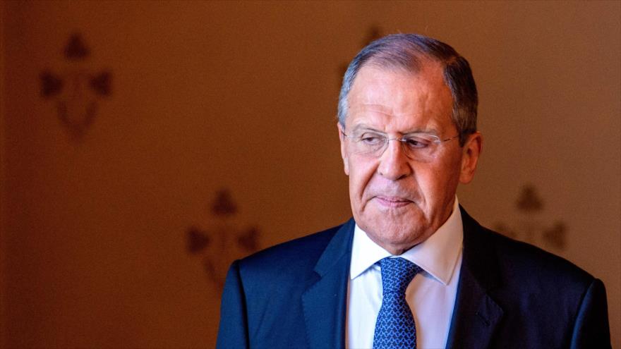 El canciller ruso, Serguéi Lavrov, durante un acto en Moscú, 24 de junio de 2019. (Foto: AFP)