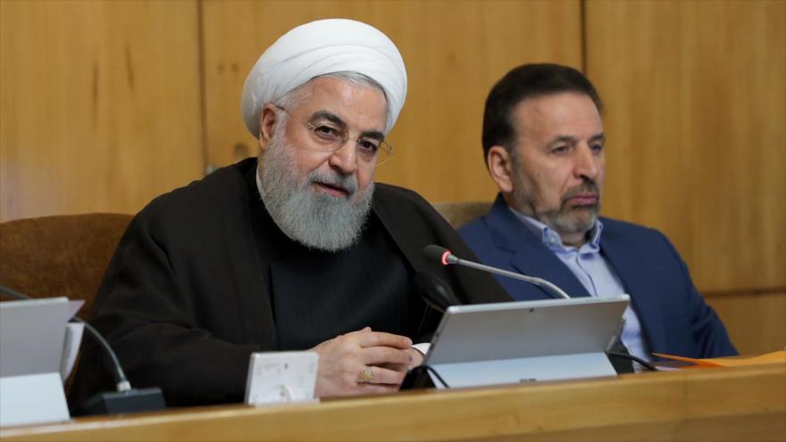El presidente de Irán, Hasan Rohani, en una reunión de gabinete, Teherán, 10 de julio de 2019. (Foto: President.ir)