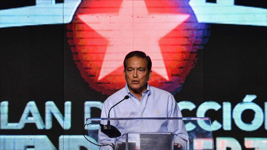 El presidente recién electo de Panamá, Laurentino Cortizo, la Ciudad de Panamá (capital), 1 de abril de 2019. (Foto: AFP)