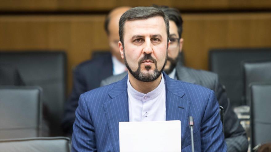 El representante permanente de Irán ante las organizaciones internacionales asentadas en Viena, Kazem Qaribabadi, 10 de julio de 2019. (Foto: AFP)