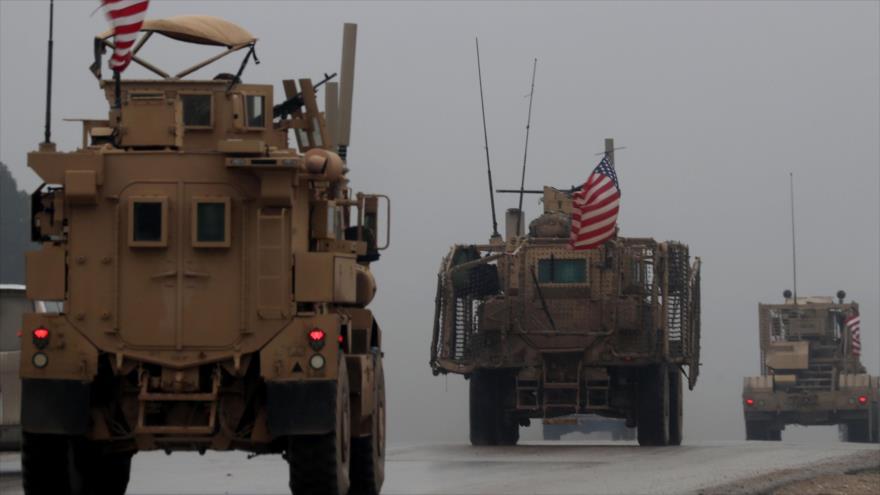 Vehículos militares de EE.UU. en la ciudad siria de Manbiy (norte), 30 de diciembre de 2018. (Foto: AFP)
