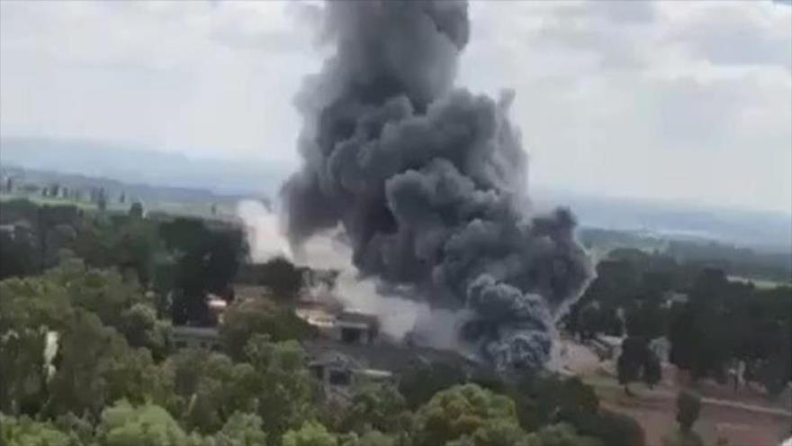Vídeo: incendio consume una fábrica de armas israelí en Tel Aviv