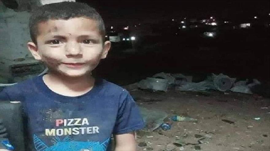 Tareq Debanya, un niño palestino de seis años, que fue atropellado por un colono israelí en el sur de la ocupada Cisjordania.