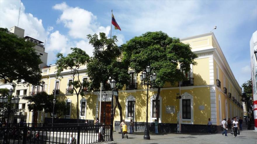 Sede del Ministerio de Asuntos Exteriores de Venezuela en Caracas, la capital.