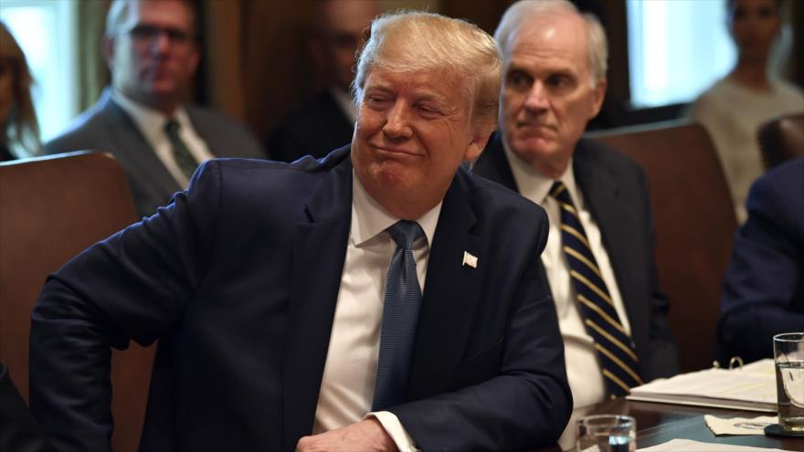 El presidente de Estados Unidos, Donald Trump, en una reunión en la Casa Blanca, Washington DC., 16 de julio de 2019. (Foto: AFP)