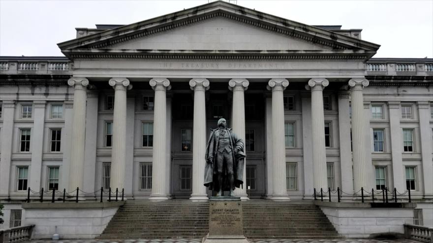 La sede del Departamento del Tesoro de EE.UU., ubicada en Washington, la capital estadounidense.
