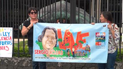 En Costa Rica piden justicia por asesinato de Sergio Rojas