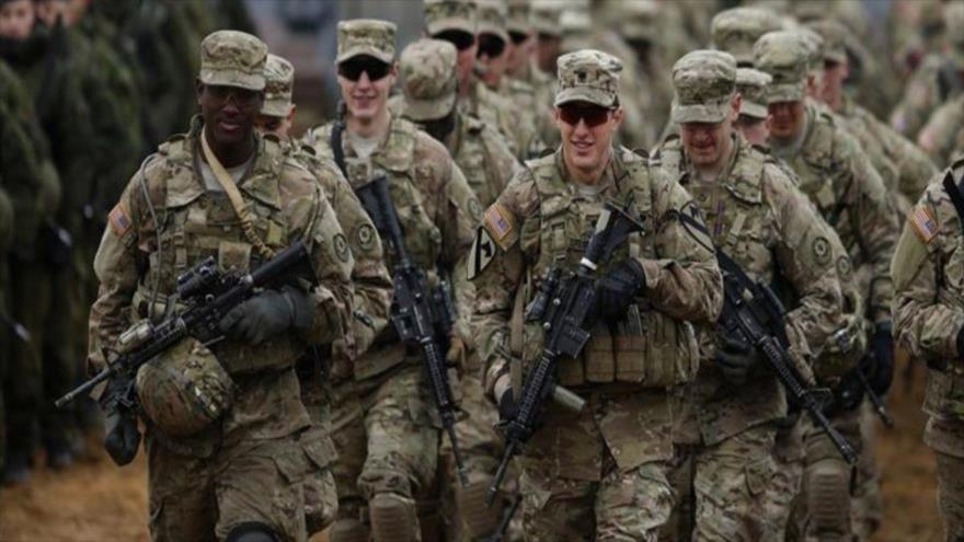 Tropas del Ejército de EE.UU. en unas maniobras militares.