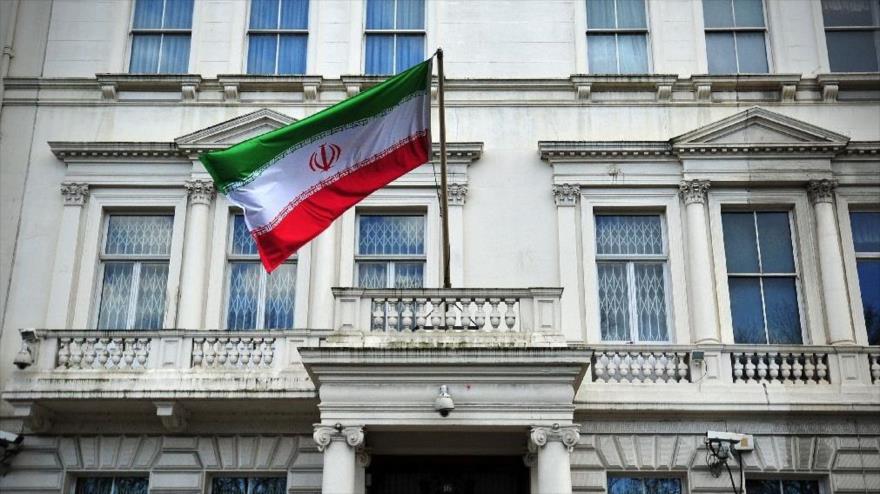 La embajada de la República Islámica de Irán en Londres, capital británica.