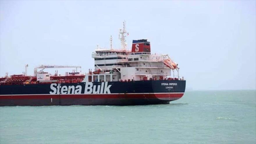 Irán difunde primer vídeo del petrolero británico retenido
