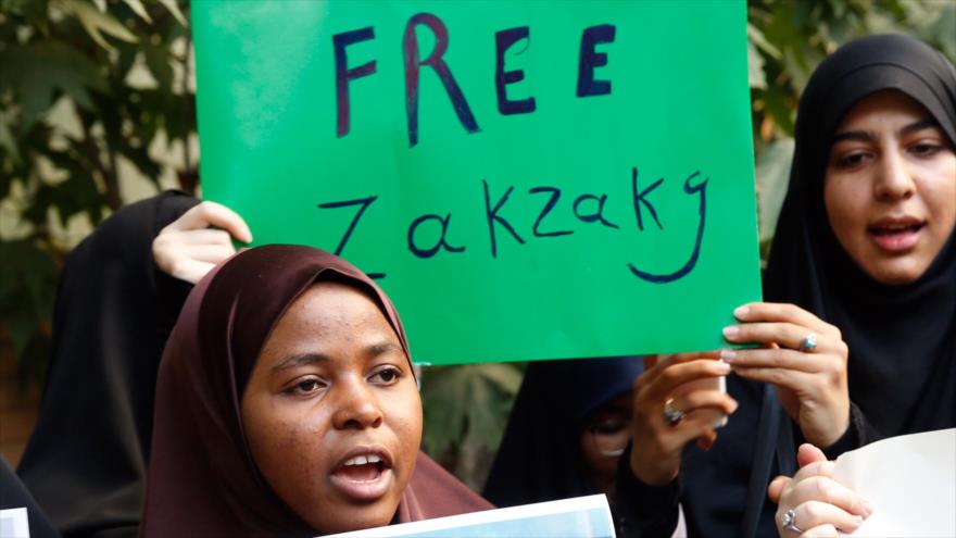 Proyectan mensajes para pedir liberación de Al-Zakzaky en Londres | HISPANTV