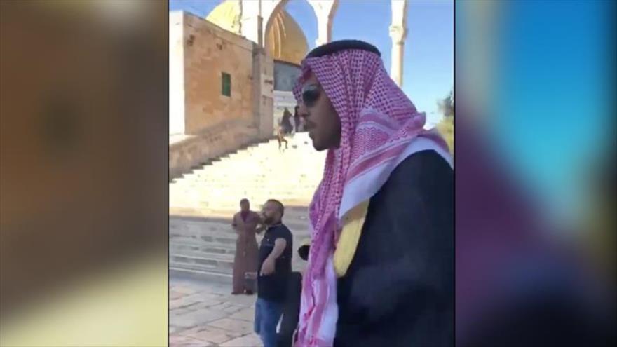 Palestinos expulsan a un saudí del complejo de la Mezquita Al-Aqsa | HISPANTV