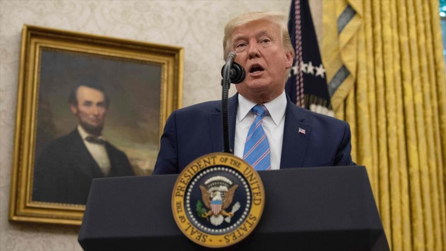 El presidente de EE.UU., Donald Trump, en la Casa Blanca, 23 de julio de 2019. (Foto: AFP)