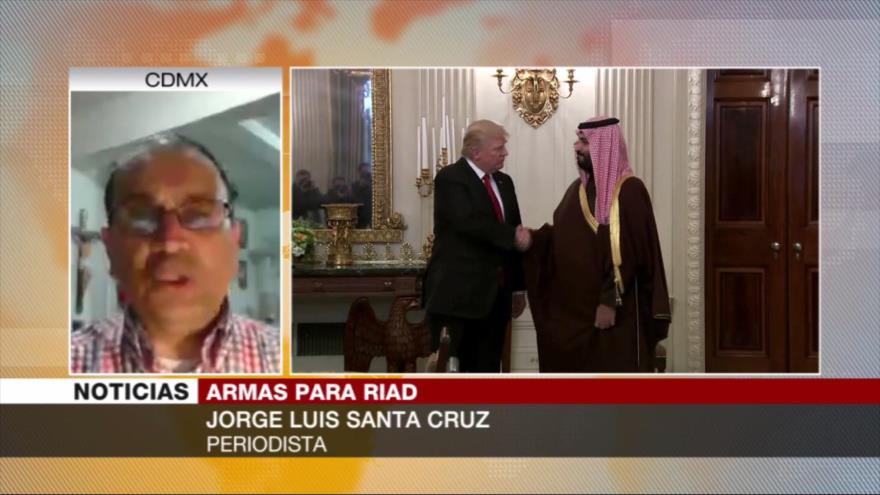 Santa Cruz: Trump busca acosar a Irán vendiendo armas a Riad