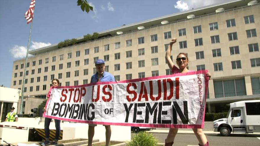 Activista en EEUU exigen fin de la guerra saudí en Yemen y Sudán