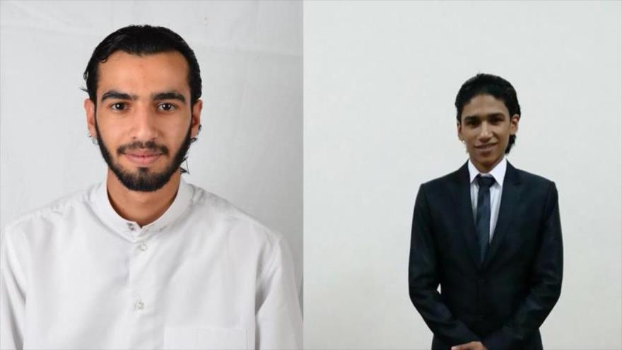 Ali Hakim al-Arab (izda.), y Ahmad al-Mulali, dos de los tres activistas bareiníes ejecutados.