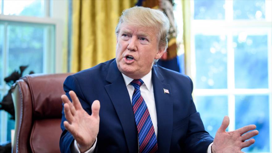 El presidente de EE.UU., Donald Trump, en la Casa Blanca, 26 de julio de 2019. (Foto: AFP)