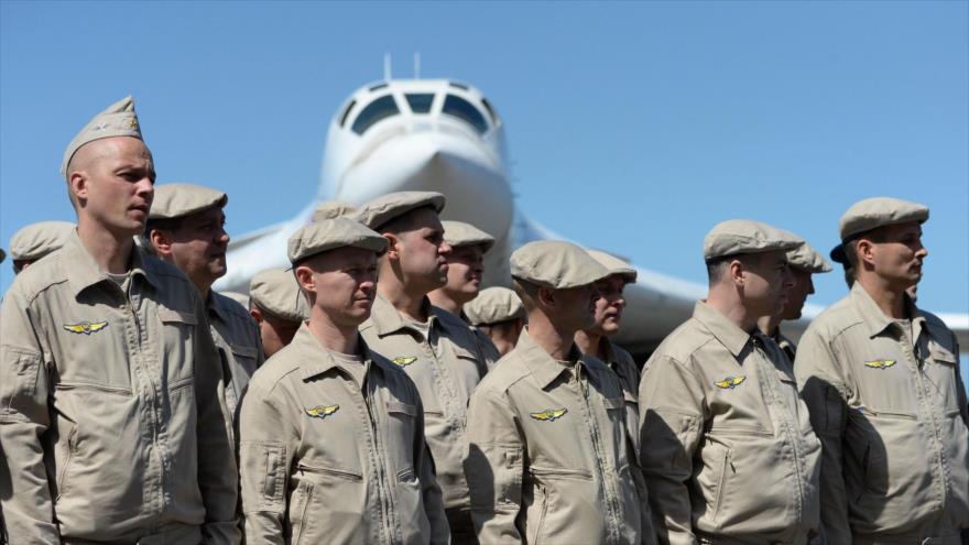 Los expertos militares de Rusia en el Aeropuerto Internacional de Maiquetía, Venezuela.