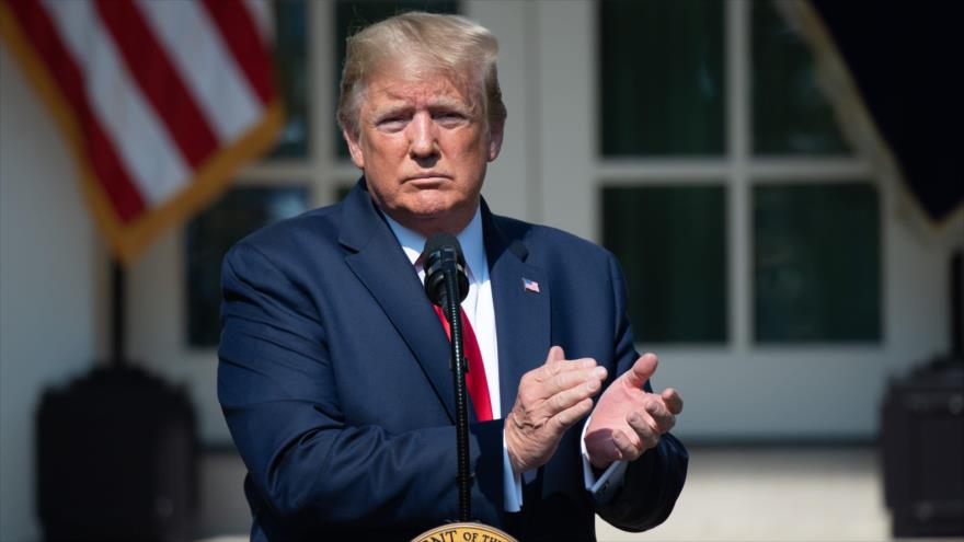 El presidente de EE.UU., Donald Trump, habla en la Casa Blanca en Washington, la capital, 29 de julio de 2019. (Foto: AFP)
