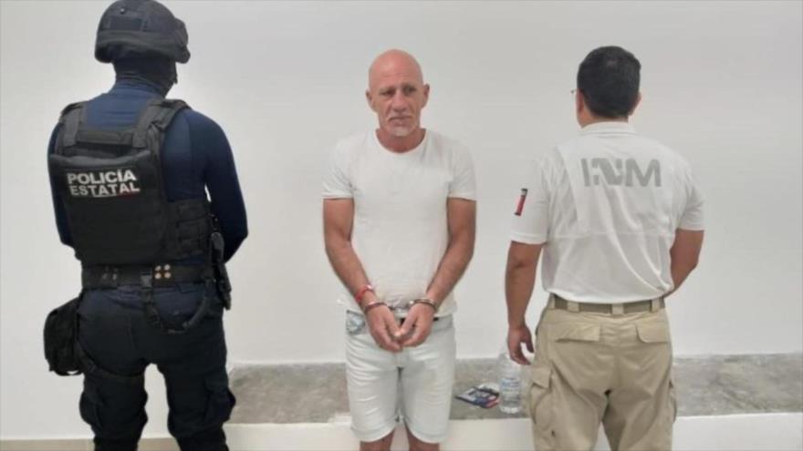 Erez Akrishevski, un israelí prófugo que fue detenido en México por la Organización Internacional de Policía Criminal (Interpol), 21 de julio de 2019.
