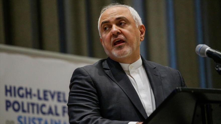 El canciller iraní, Mohamad Yavad Zarif, en un foro en la sede de las Naciones Unidas en Nueva York (EE.UU.), 17 de julio de 2019. (Foto: AFP)
