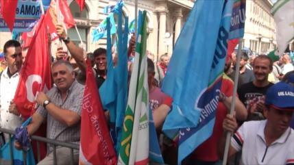 Manifestación importante del sector de seguridad en Roma