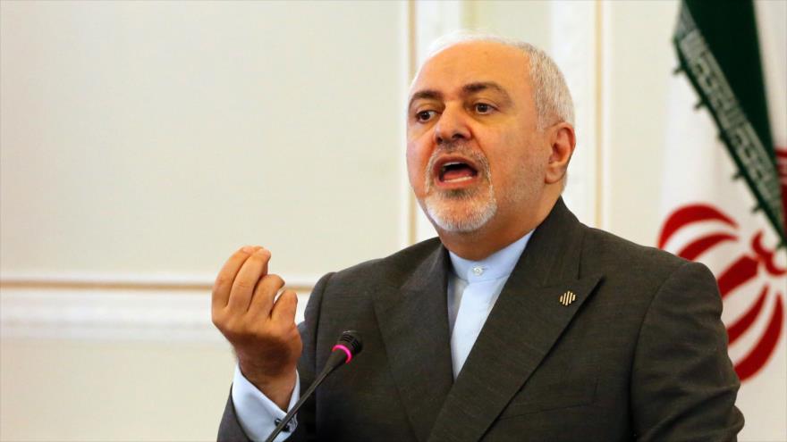 El canciller iraní, Mohamad Yavad Zarif, habla en una rueda de prensa celebrada en Teherán (capital persa), 5 de agosto de 2019. (Foto: AFP)