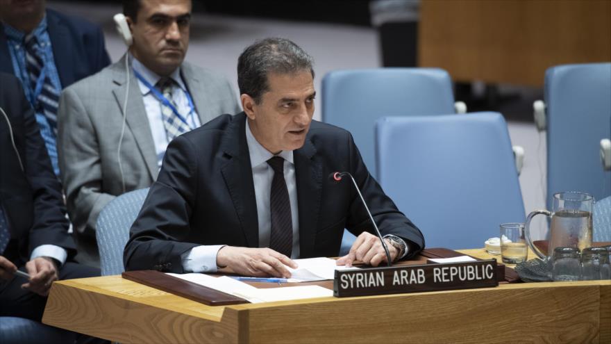 El encargado de negocios interino de la misión permanente de Siria ante la ONU, Louai Falluh, 7 de agosto de 2019. (Foto: UN)