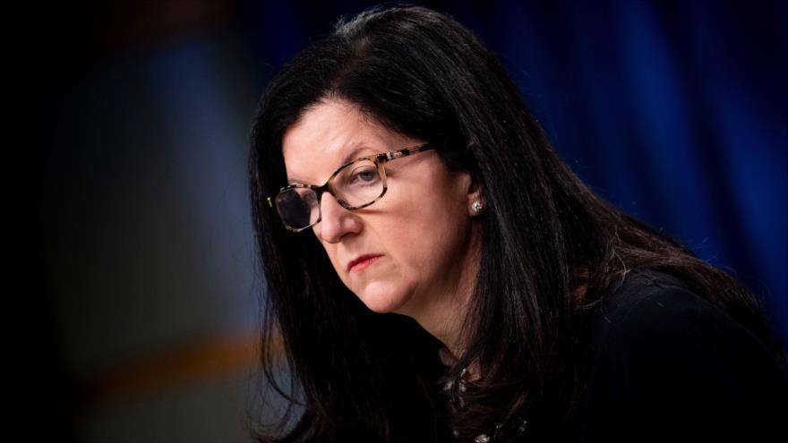 La subsecretaria de Estado para asuntos del Hemisferio Occidental de EE.UU., Kimberly Breier, en Washington, 17 de abril de 2019. (Foto: AFP)